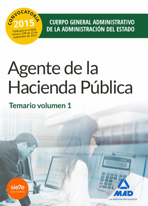 AGENTES DE LA HACIENDA PUBLICA. TEMARIO VOLUMEN 1