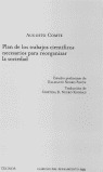 PLAN DE LOS TRABAJOS CIENTÍFICOS NECESARIOS PARA REORGANIZAR LA SOCIEDAD