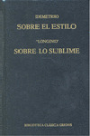 BCG015. SOBRE EL ESTILO/SOBRE LO SUBLIME
