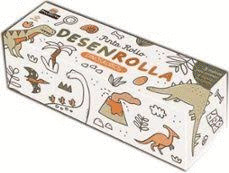 PINTA ROLLO: DESENRROLLA DINOSAURIOS (5 METROS PARA COLOREAR Y 4 LÁPICES DE COLORES)