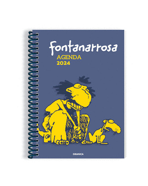 AGENDA 2024 FONTANARROSA ANILLADA AZUL