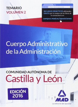 ADMINISTRATIVO VOLUMEN 2 CASTILLA Y LEON