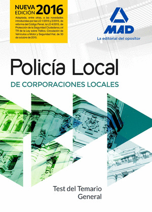 POLICIA LOCAL TEST DEL TEMARIO GENERAL