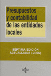 PRESUPUESTOS Y CONTABILIDAD DE LAS ENTIDADES LOCALES