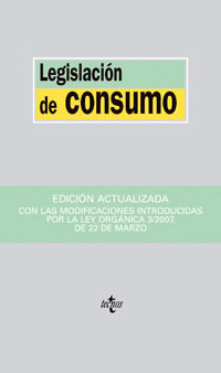 LEGISLACIÓN DE CONSUMO