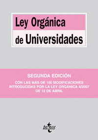 LEY ORGANICA DE UNIVERSIDADES