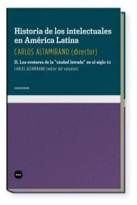HISTORIA DE LOS INTELECTUALES EN AMÉRICA LATINA