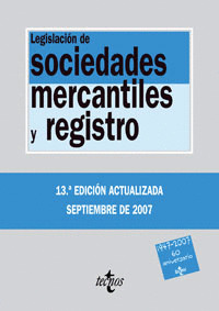 LEGISLACION DE SOCIEDADES MERCANTILES Y REGISTRO