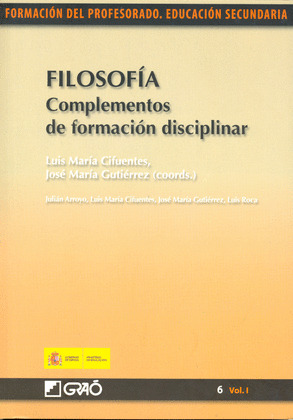 FILOSOFÍA. COMPLEMENTOS DE FORMACIÓN DISCIPLINAR