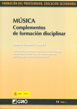 MÚSICA. COMPLEMENTOS DE FORMACIÓN DISCIPLINAR
