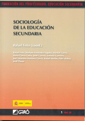 SOCIOLOGÍA DE LA EDUCACIÓN SECUNDARIA