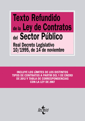 TEXTO REFUNDIDO DE LA LEY DE CONTRATOS DEL SECTOR PÚBLICO