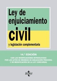 LEY DE ENJUICIAMIENTO CIVIL Y LEGISLACION COMPLEMENTARIA