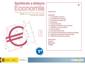 ECONOMÍA, 1 BACHILLERATO