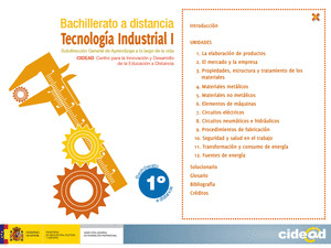 TECNOLOGÍA INDUSTRIAL, 1 BACHILLERATO