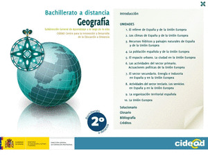 GEOGRAFÍA, 2 BACHILLERATO