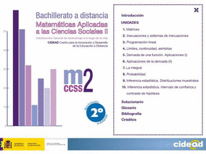 MATEMÁTICAS APLICADAS A LAS CIENCIAS SOCIALES, 2 BACHILLERATO