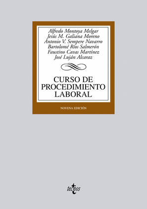 CURSO DE PROCEDIMIENTO LABORAL (NOVENA EDICIÓN, 2012)