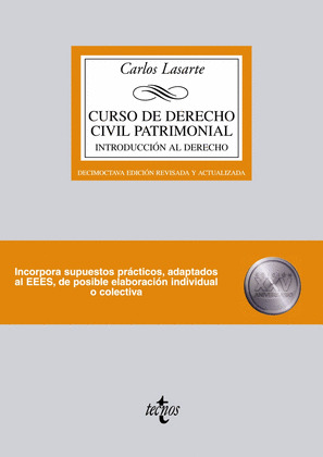CURSO DE DERECHO CIVIL PATRIMONIAL (INTRODUCCION AL DERECHO)