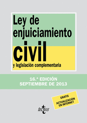 LEY DE ENJUICIAMIENTO CIVIL ED. 2013