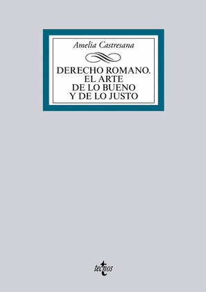 DERECHO ROMANO. EL ARTE DE LO BUENO Y DE LO JUSTO