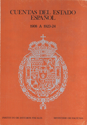 CUENTAS DEL ESTADO ESPAÑOL 1908 A 1923-24