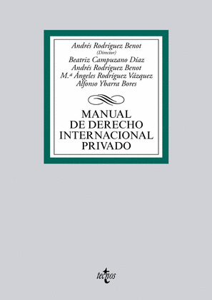 MANUAL DE DERECHO INTERNACIONAL PRIVADO