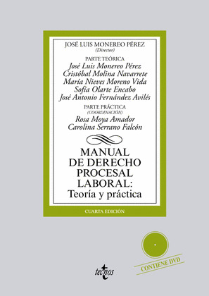 MANUAL DE DERECHO PROCESAL LABORAL: TEORÍA Y PRÁCTICA (4ª EDICIÓN, 2014)(+ DVD)