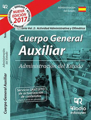 CUERPO GENERAL AUXILIAR DE LA ADMINISTRACION DEL ESTADO. TEMARIO. VOL 2. ACTIVID