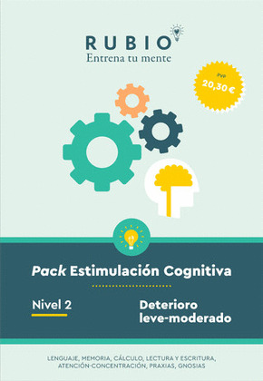 PACK ESTIMULACIÓN COGNITIVA. NIVEL 2 (DETERIORO LEVE-MODERADO)