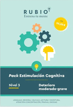 PACK ESTIMULACIÓN COGNITIVA. NIVEL 3 (DETERIORO MODERADO-GRAVE)