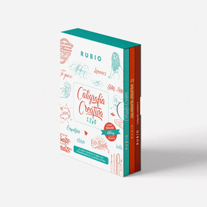 ESTUCHE CALIGRAFÍA CREATIVA 1, 2, Y 3. INCLUYE CURSO ONLINE DE LETTERING RUBIO DE REGALO