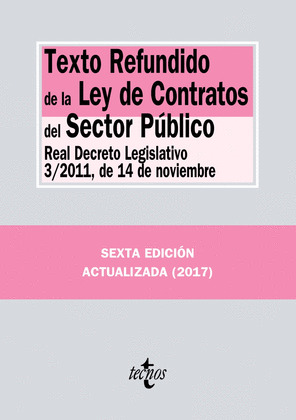 TEXTO REFUNDIDO DE LA LEY DE CONTRATOS DEL SECTOR PUBLICO