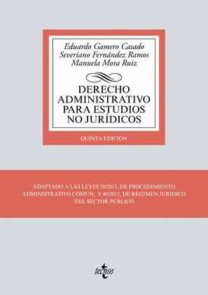 DERECHO ADMINISTRATIVO PARA ESTUDIOS NO JURIDICOS (5ª EDICIÓN, 2018)