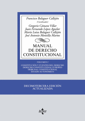 MANUAL DE DERECHO CONSTITUCIONAL, VOLUMEN I