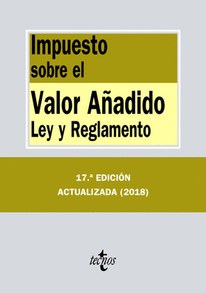IMPUESTO SOBRE EL VALOR AÑADIDO (17ª EDICIÓN, 2018)