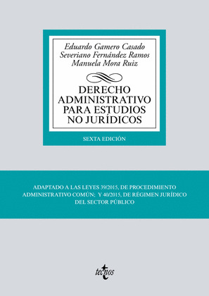 DERECHO ADMINISTRATIVO PARA ESTUDIOS NO JURÍDICOS (6ª EDICIÓN, 2019)