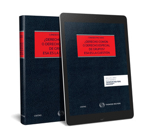 ¿DERECHO COMUN O DERECHO ESPECIAL DE GRUPOS? ESA ES LA CUESTION (PAPEL + E-BOOK)