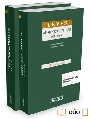 LEYES ADMINISTRATIVAS (OBRA COMPLETA, 2 VOLÚMENES) (21ª EDICIÓN, 2015)