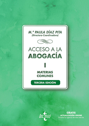 ACCESO A LA ABOGACÍA, I. MATERIAS COMUNES (TERCERA EDICIÓN)