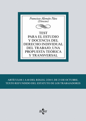 TEST PARA EL ESTUDIO Y DOCENCIA DEL DERECHO INDIVIDUAL DEL TRABAJO