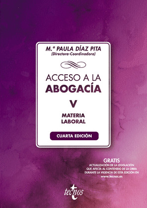 ACCESO A LA ABOGACÍA V : MATERIA LABORAL
