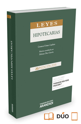 LEYES HIPOTECARIAS (20ª EDICIÓN, 2015)