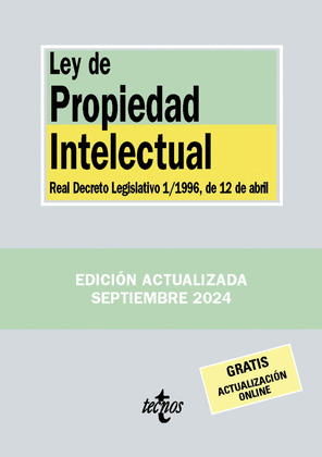 LEY DE PROPIEDAD INTELECTUAL (6ª EDICIÓN. 2024)