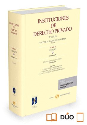 INSTITUCIONES DE DERECHO PRIVADO. TOMO II REALES. VOLUMEN 3º (PAPEL + E-BOOK)