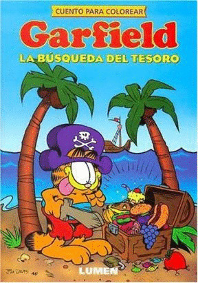 GARFIELD, LA BUSQUEDA DEL TESORO   CUENTO PARA COLOREAR