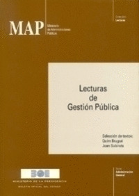 MAP. LECTURAS DE GESTION PUBLICA (COL.LECTURAS)