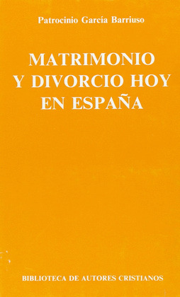 MATRIMONIO Y DIVORCIO EN ESPAOA