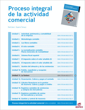 LA FACTURA (PROCESO INTEGRAL DE LA ACTIVIDAD COMERCIAL)
