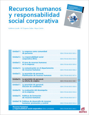 LA PROVISIÓN DE PERSONAL. LA OFERTA DE EMPLEO (RECURSOS HUMANOS Y RESPONSABILIDA